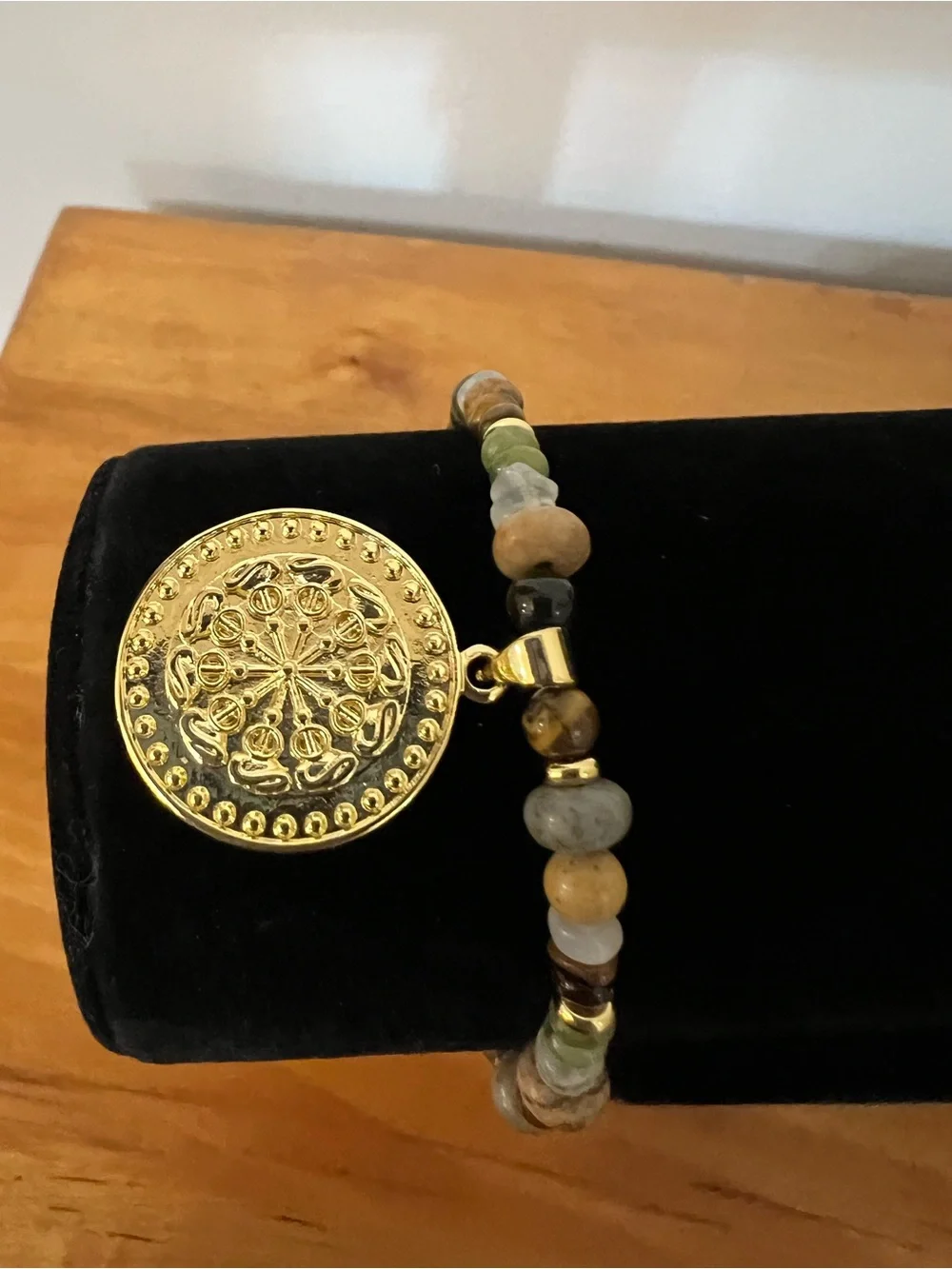 Genuine Gemstone Medallion Bracelet – Golden Harvest Collection